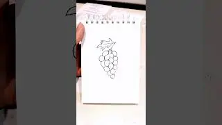 Виноград 🍇 рисунок #music #dance #drawing #easyartprojects #art #artproject #artandcraft #satisfying