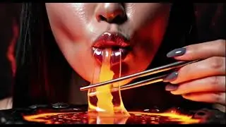 Girl eating 🔥 fire food #trndingshorts #aiprompting 🍲🍲#viralvideo 