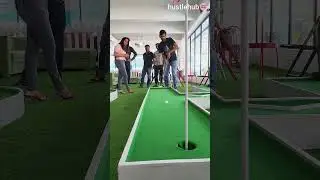 Putting in overtime at  @hustlehub mini-golf course #hustlehub #workingspace