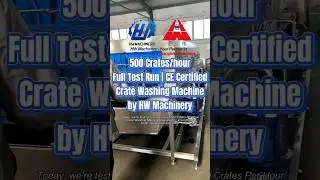 500 Crates/hour Washing Machine | CE Certified | HW Machinery | Food Processing Equipment Supplier