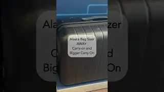 See if they fit! Away Carry-On Bags in Alaska Bag Sizer Test #travelingluggage #alaskaairlines