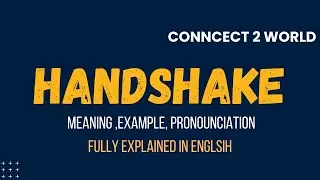 What Does  handshake Means || Meanings And Definitions With  handshake  in ENGLISH