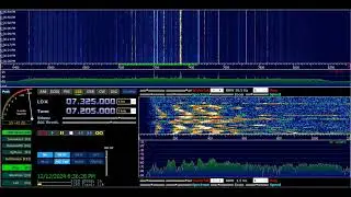 SWLing the 40 41 meter band 2024 12 /12/ 18 25 18