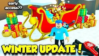 Playing The Pet Simulator X Winter Update EARLY!