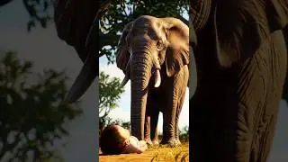 The Cry in the Forest: The Baby and the Elephant Guardian. #shorts #animation #animalrescue
