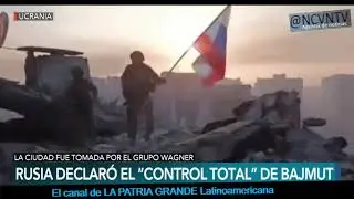 Ucrania  mapa animado de la situaci&oacute;n militar y avanzada rusa en Bajmut