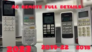 Hitachi ac remote full details