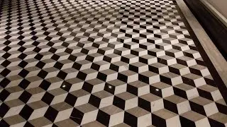 3D Marble Floor Design Crystallization