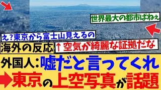 【海外の反応】「都市の中に自然、空の先に富士」──“輪郭なき構造体”・東京の上空写真に海外が絶句、「都市って言葉じゃ足りない」と賞賛と混乱の声