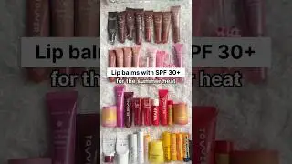 Not just any lip balms, hydrating lip balms w sunscreen (spf30+) for the summer heat #lipbalm #short