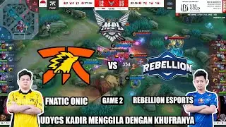 FNATIC ONIC vs RBL GAME 2 | MPL ID S14 Regular Season Fnatic Onic vs Rebellion Esports