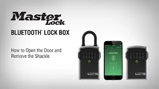 How to Open the Door and Remove the Shackle on your Master Lock&reg; Bluetooth&reg; Lock Boxes