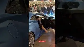 BILLIONAIRE LADY BOSS ARIVES IN LAMBORGHINI HURACAN STO #monaco #supercars #shorts #viral #trending