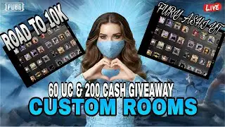 PUBG Mobile Live|500 CASH & 120 UC  Custom Rooms | Pubg Custom Rooms | FURY ASHI YT is Live 4.1 ❤️