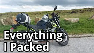 Everything I Packed For My First Motocamping Trip || Kawasaki Z400 Touring