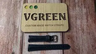 Dark Blue Full Grain Crocodile Custom Leather Strap For Omega Seamaster Aqua Terra 38mm Watch