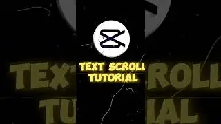 CapCut Scrolling Text Tutorial 2025 | Easy Text Animation #capcutvideoediting #tutoriais