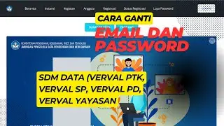 Cara Mengganti Email dan Password SDM Data (Verval-Vervalan)