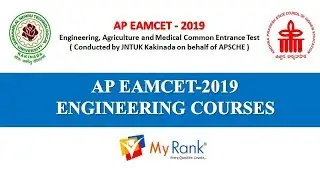 AP EAMCET 2019 -  EAMCET Engineering Courses [MyRank]