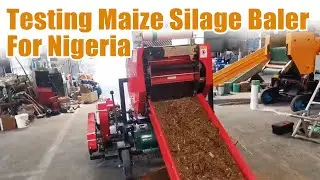 Taizy silage baler machine for Nigerian customer | Silage packing machine for forage, hay baling