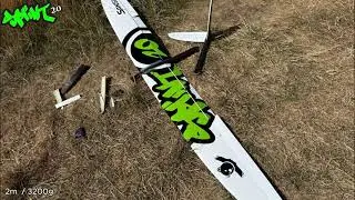RC crash in dynamic soaring SPLINT 20