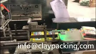 Automatic Cartoning Machine For 12 Colors Plasticine, Modeling Clay, Oil Clay