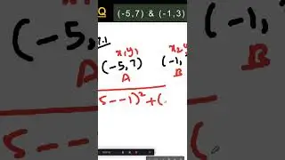 Distance Formula Question - Class X Mathematics | Coordinate Geometry -  Day 1 #shorts #maths