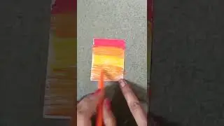 5 second easy sunset painting for beginners😱😱#shorts #viral