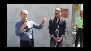 Thierry Coup and Eric Hunt talk to the media about Transformers The Ride - 3D 6-18-14