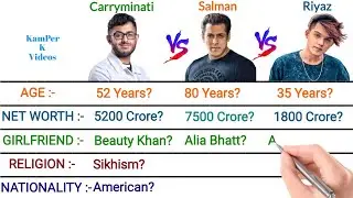 Carryminati vs Salman Khan vs Riyaz Aly Full Comparison 2021, Height, Weight, Girlfriend, Net Worth