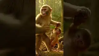 Pity the little monkey. #happy #monkey #adventure #cute #amazing #animals #forest #babymonkey #viral