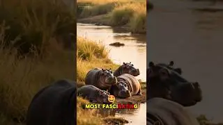 Top 5 Facts about Hippo #shorts #animals #facts