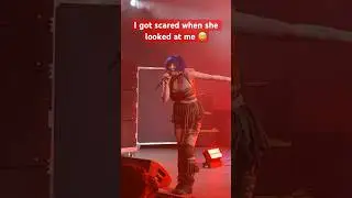 Ashnikko scared me 💙 #shorts #funny #ashnikko #concerts #music