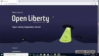 Open Liberty 17 Application Server installation on Windows 10