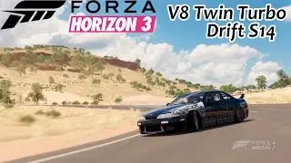 Forza Horizon 3 - V8 Twin Turbo Drift S14 Build