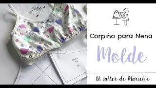 Molde Corpiño Para Nenas I El Taller de Mariette