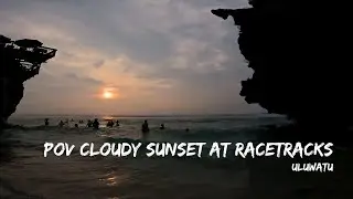 POV CLOUDY SUNSET AT RACETRACKS