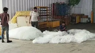 Bird Netting install factory work process call us 9742262247 #birdnet #pigeonnet #chennai #bangalore
