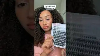 Trying DIY Lash Extensions For the FIRST TIME... 😳