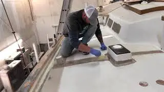 Prepping and painting Ferrocement part 7
