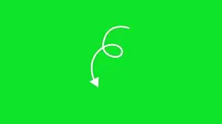 Arrow Animated (Green Screen) in After Effects Motion Graphics