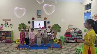 Dạy trẻ vận động múa bài “ Bạn ở đâu” 4 tuổi - Trường Mầm non Hiệp Cường 1