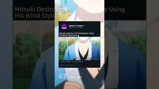 Mitsuki Destroys The Building By Using His Wind Style Jutsu🔥😈 |#shorts