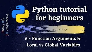 Python Tutorial for Beginners 2020 -  Function Arguments and Global vs Local Variables.