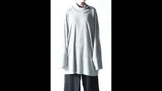 NEPHOLOGIST High-Neck Pile Knit gray