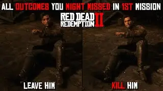 All Outcomes You Might Have Missed In 1st Mission In Red Dead Redemption 2  #rdr2 #arthurmorgan