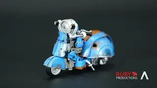 Transformers Sqweeks Motor Bike Robot Toy (Stop Motion)