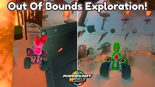 Exploring Out Of Bounds in BOWSERS CASTLE! (Mario Kart World)