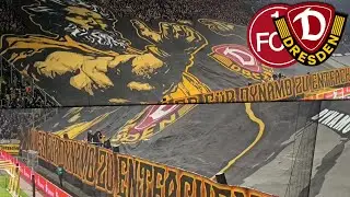 Choreo & Pyro Dynamo Fans gegen N&uuml;rnberg | Dynamo Dresden - 1. FC N&uuml;rnberg 1:2