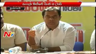 IT Minister KTR Meet the Press - Part 01